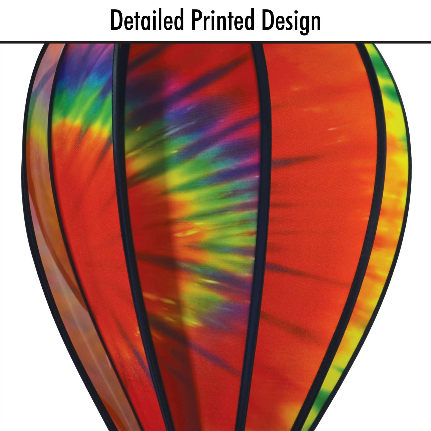 Tie Dye 10 Panel Hot Air Balloon Spinner