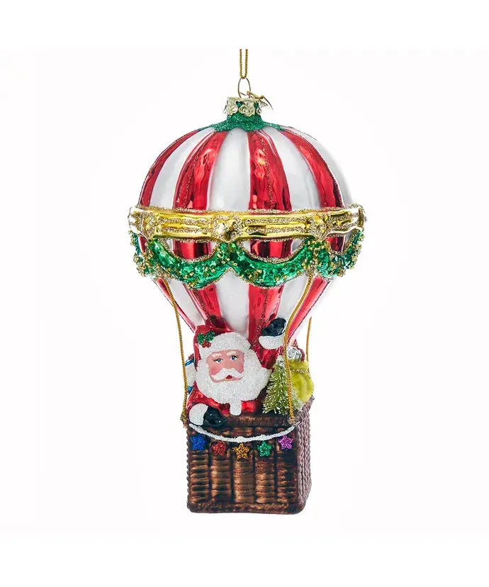 5.5"NOBL GEMS SANTA HOT AIR BALLOON