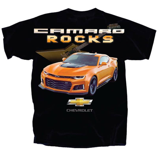 Chevy Camaro Rocks with Guitar T-Shirt