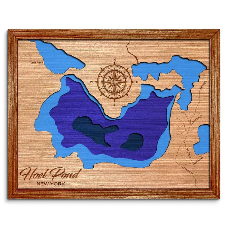Hoel Pond, New York Depth Map