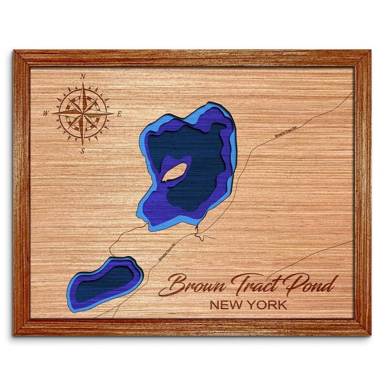 Brown Tract Pond, New York Depth Map