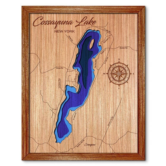 Cossayuna Lake, New York Depth Map