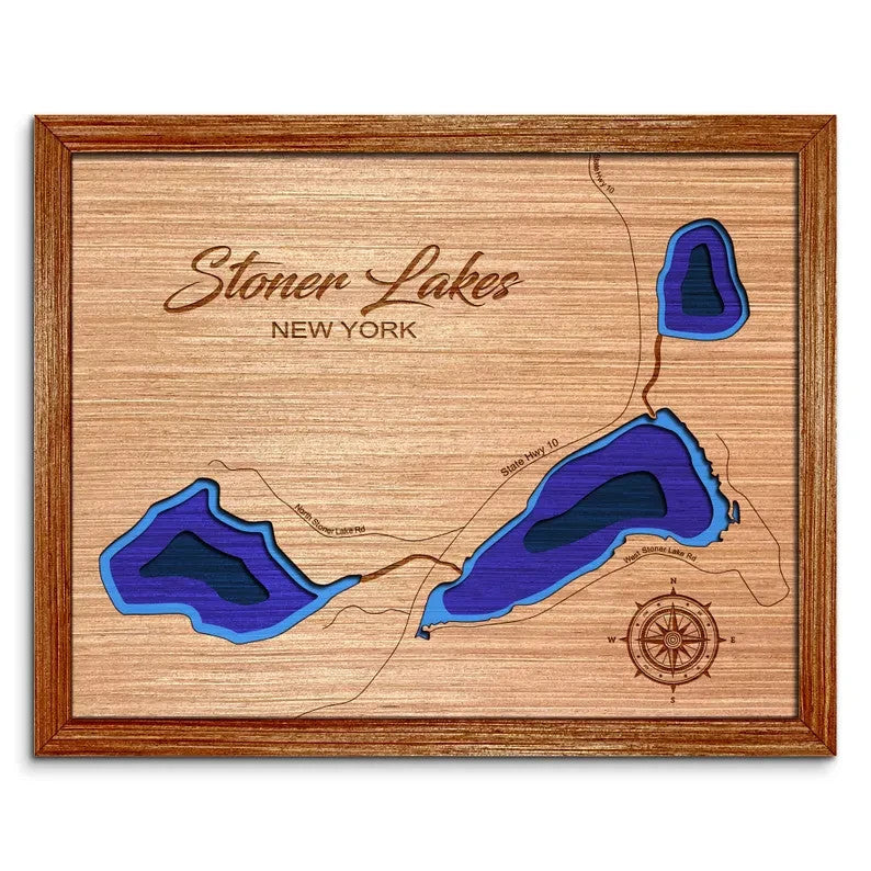 Stoner Lake, New York Depth Map