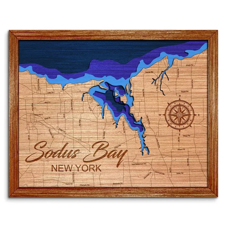 Sodus Bay, New York Depth Map