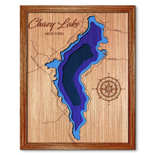 Chazy Lake, New York Depth Map
