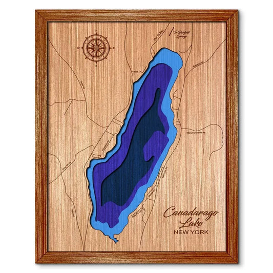 Canadarago Lake, New York Depth Map
