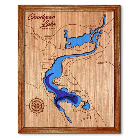 Goodyear Lake, New York Depth Map