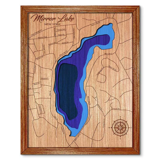 Mirror Lake, New York Depth Map