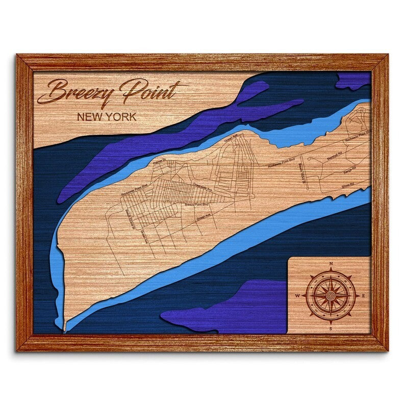 Breezy Point(Jamaica Bay) New York Depth Map