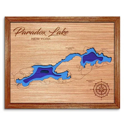 Paradox Lake, New York Depth Map