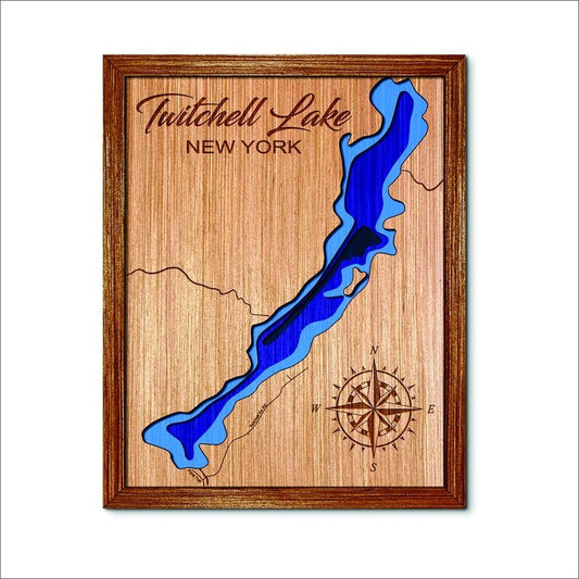 Twitchell Lake, New York Depth Map