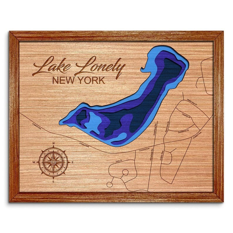 Lake Lonely, New York Depth Map