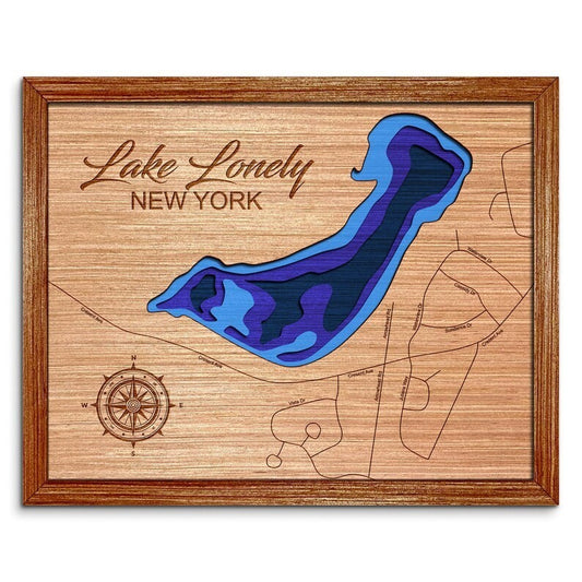 Lake Lonely, New York Depth Map