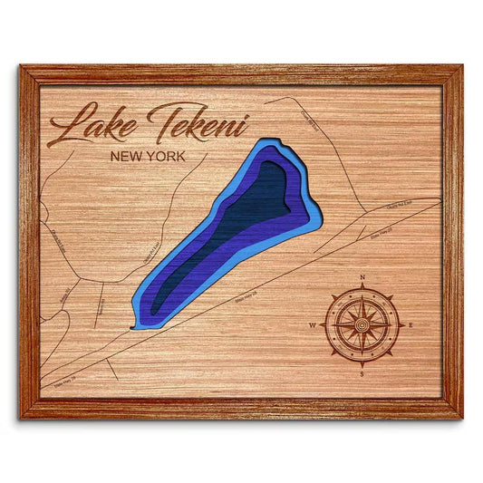 Lake Tekeni, New York Depth Map