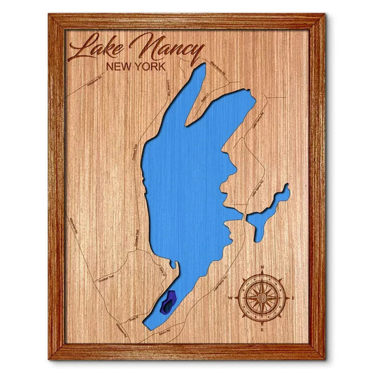Lake Nancy, New York Depth Map