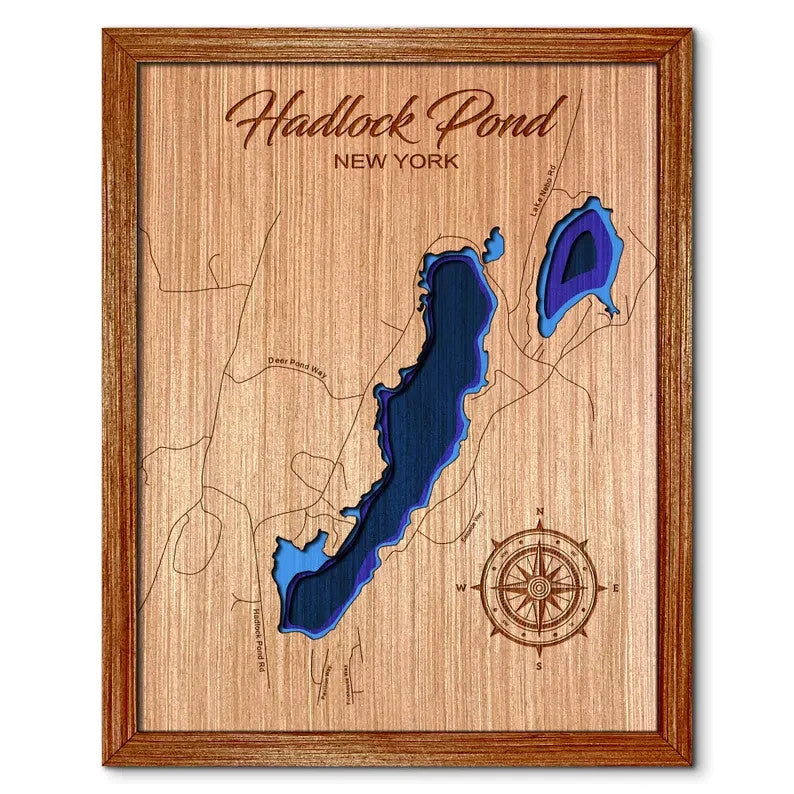 Hadlock Pond, New York Depth Map