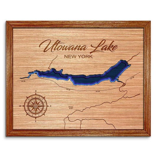 Custom Lake Depth Maps Lake Gifts