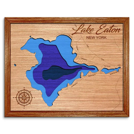 Lake Eaton, New York Depth Map