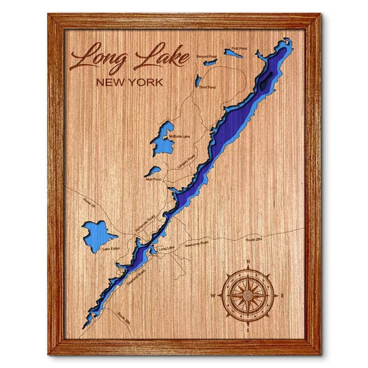 Long Lake, New York Depth Map