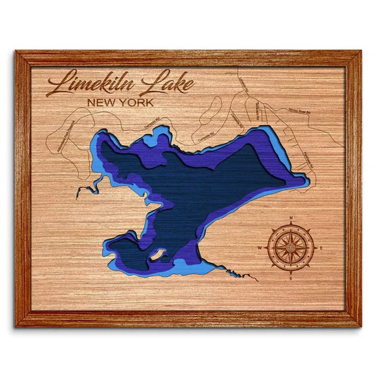 Custom Lake Depth Maps Lake Gifts