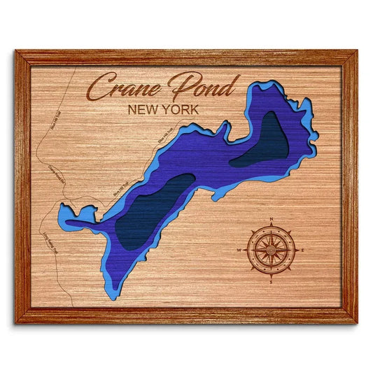 Crane Pond, New York Depth Map