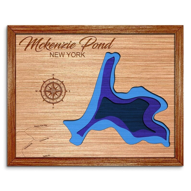McKenzie Pond, New York Depth Map