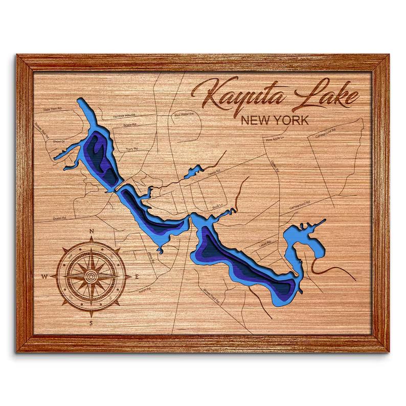 Kayuta Lake, New York Depth Map