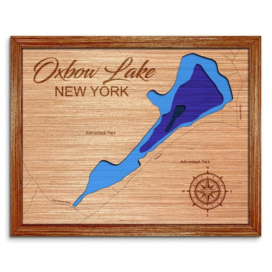 Oxbow Lake, New York Depth Map