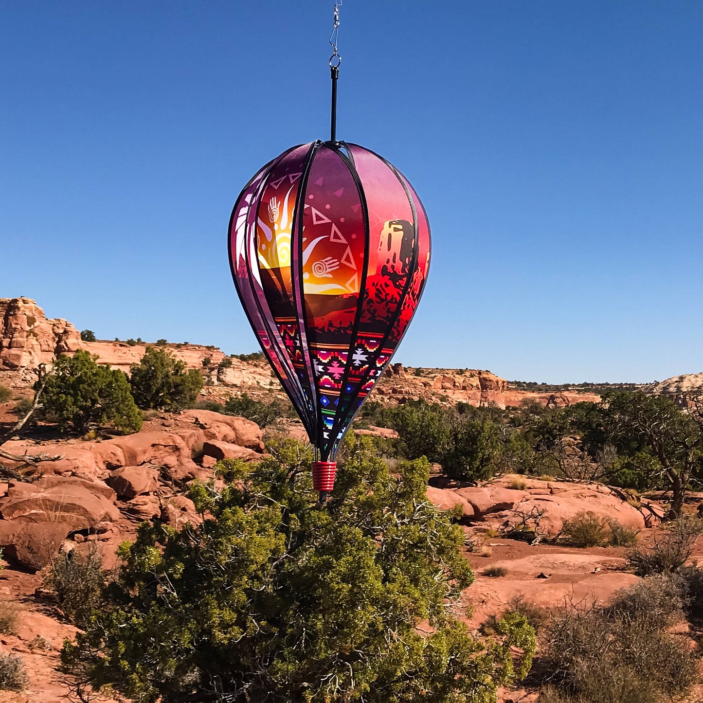 Southwest 10 Panel Hot Air Balloon Spinner