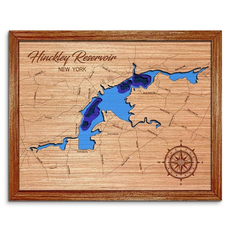 Hinckley Reservoir, New York Depth Map