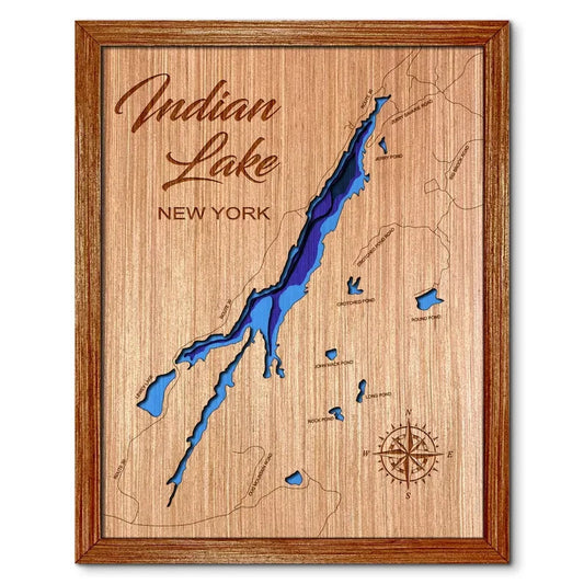 Indian Lake, New York Depth Map