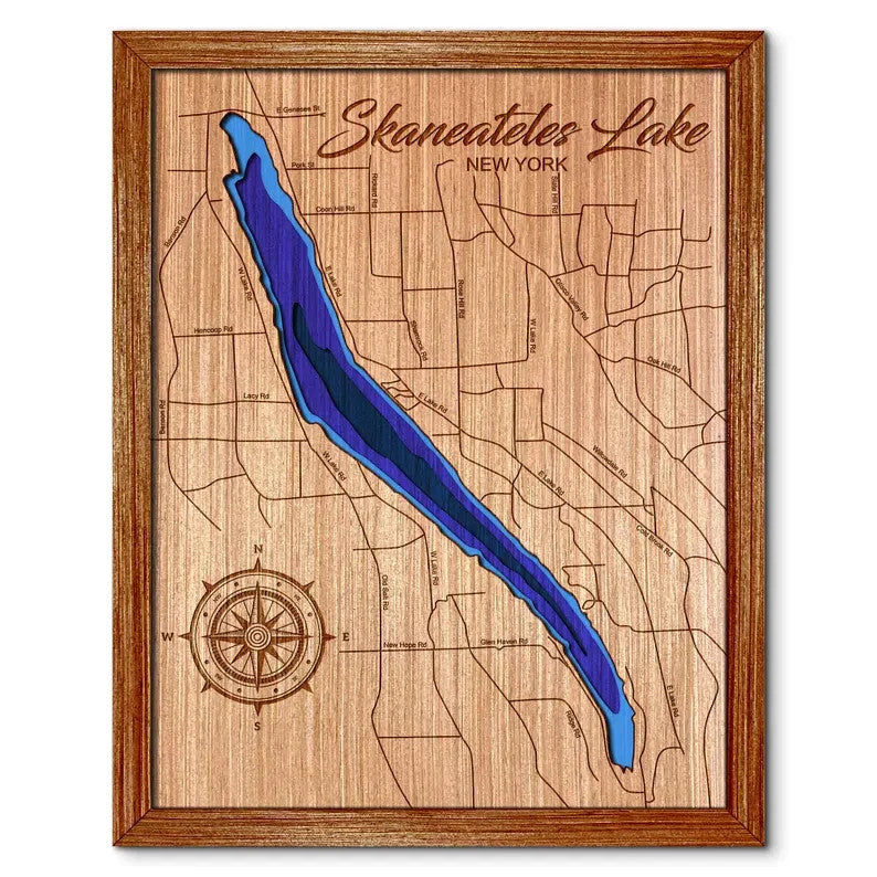 Skaneateles Lake, New York Depth Map