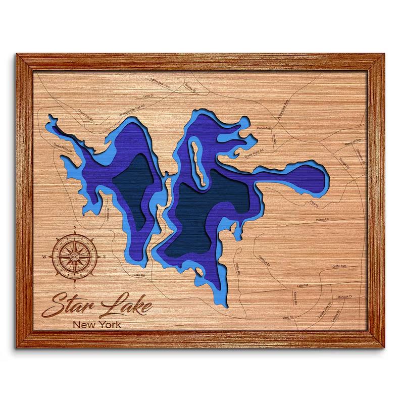 Star Lake, New York Depth Map