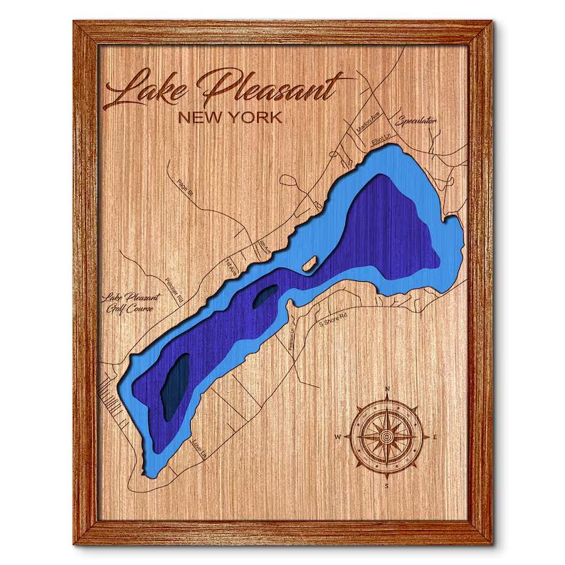 Lake Pleasant, New York Depth Map
