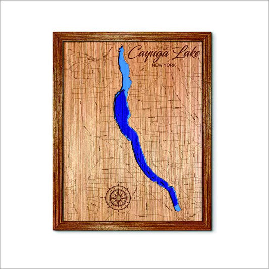 Cayuga Lake, New York Depth Map
