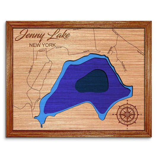 Jenny Lake, New York Depth Map