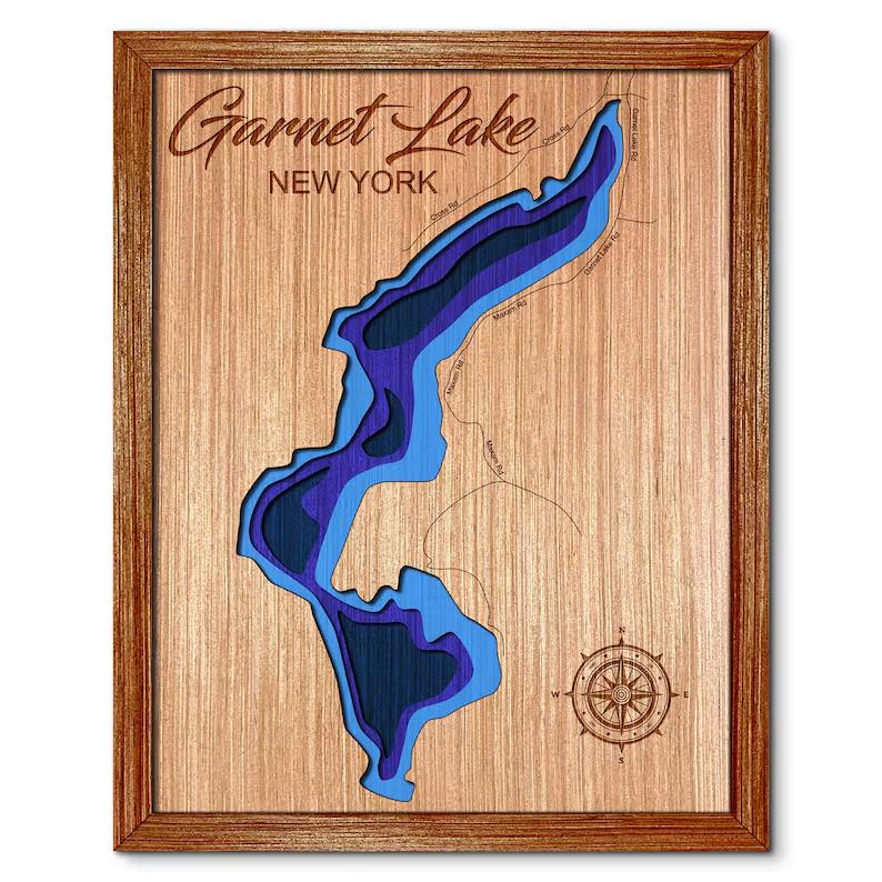 Garnet Lake, New York Depth Map