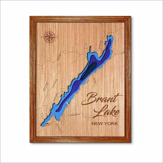 Brant Lake, New York Depth Map
