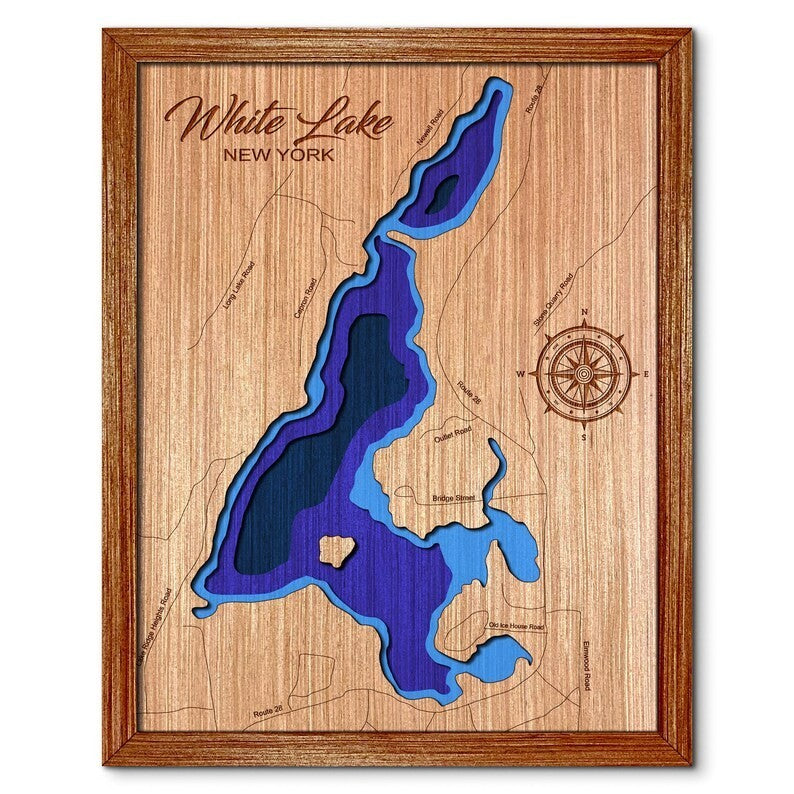 White Lake, New York Depth Map