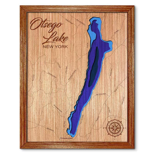 Otsego Lake, New York Depth Map