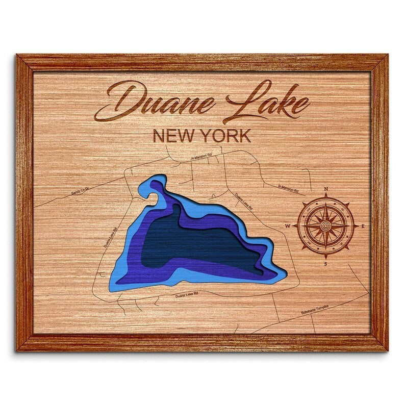 Duane Lake, New York Depth Map