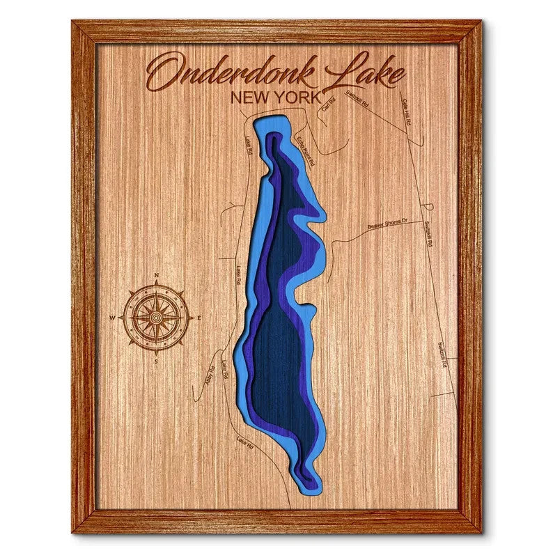 Onderdonk Lake, New York Depth Map