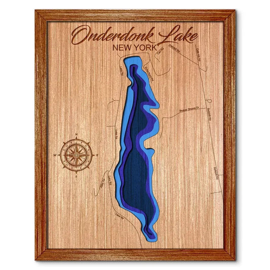 Onderdonk Lake, New York Depth Map