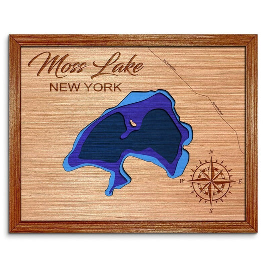 Moss Lake, New York Depth Map