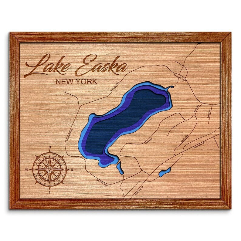 Lake Easka, New York Depth Map