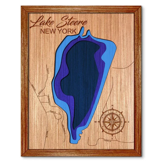 Lake Steere, New York Depth Map