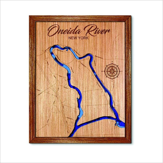 Oneida River, New York Depth Map