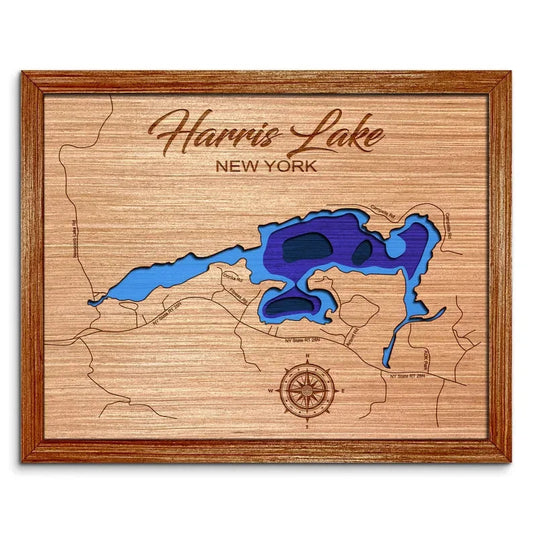 Harris Lake, New York Depth Map