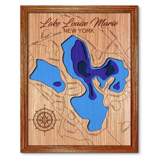 Lake Louise Marie, New York Depth Map