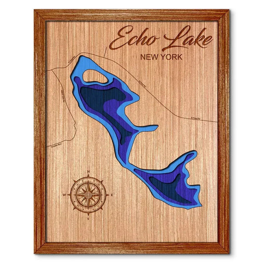 Echo Lake in Boonville, New York Depth Map